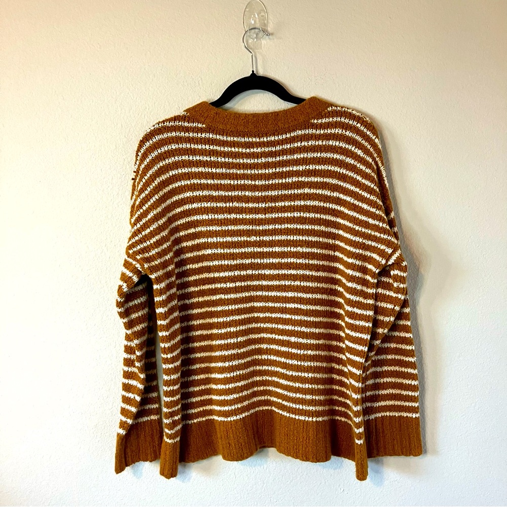 American Eagle Henley Stripped Pullover Sweater - image 4